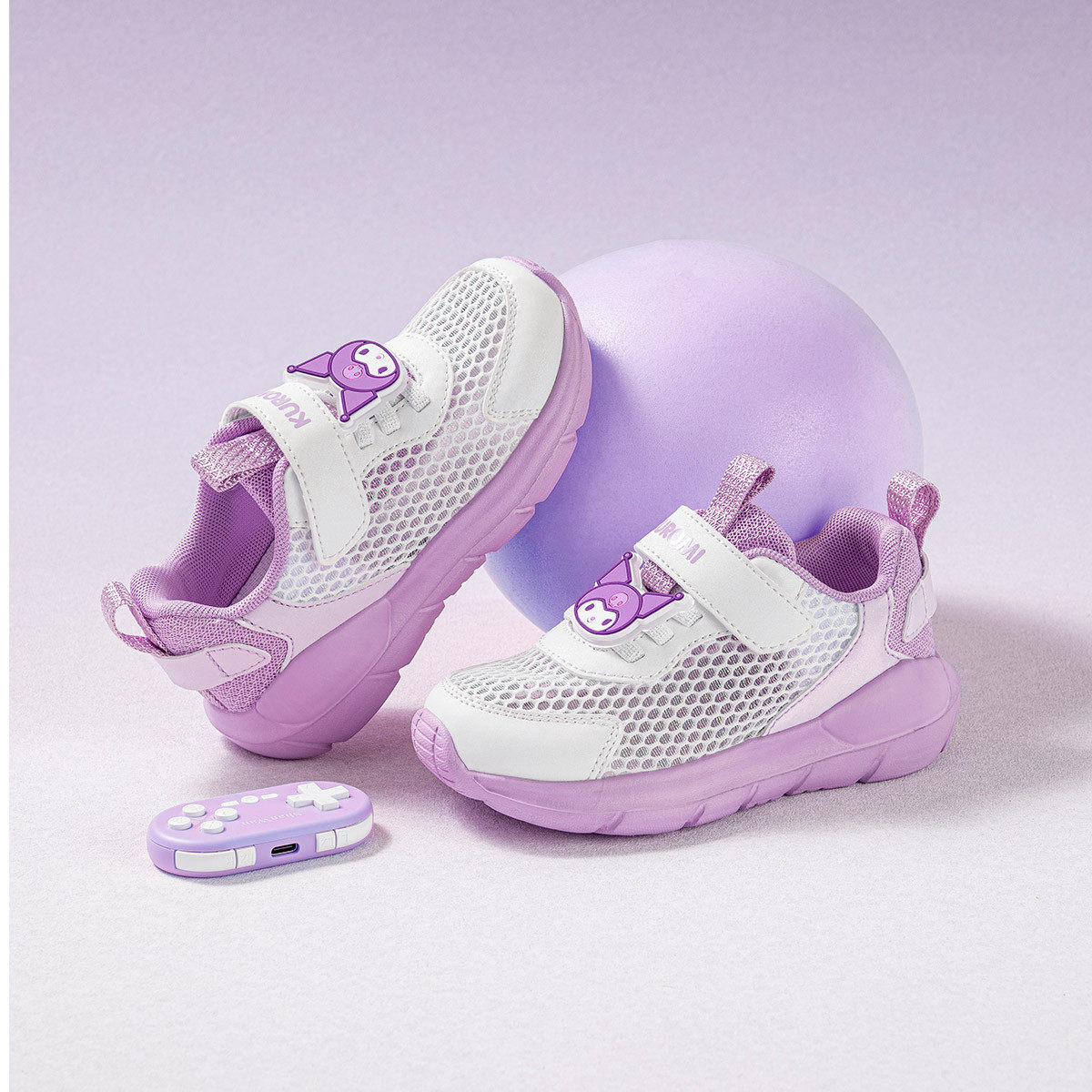 凯蒂猫童鞋女童单网透气运动鞋夏新款软底轻便跑步鞋库洛米休闲鞋