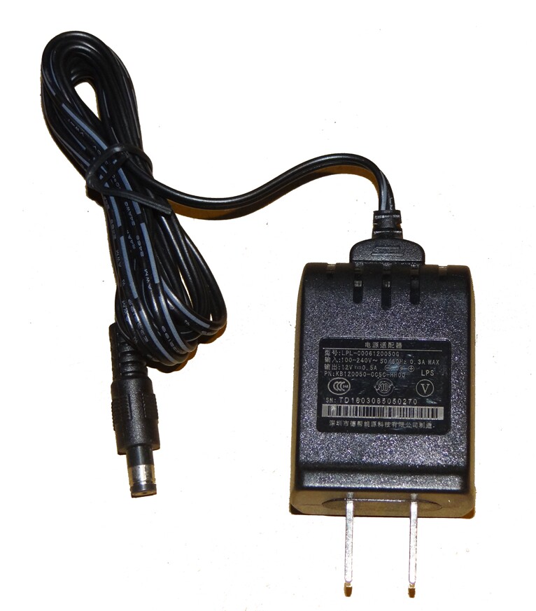 原装中兴F612光猫12v0.5A德帮能源电源适配器型号LPL-C006120050G