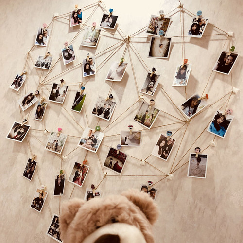 diy木头几何字母26个悬挂小夹子