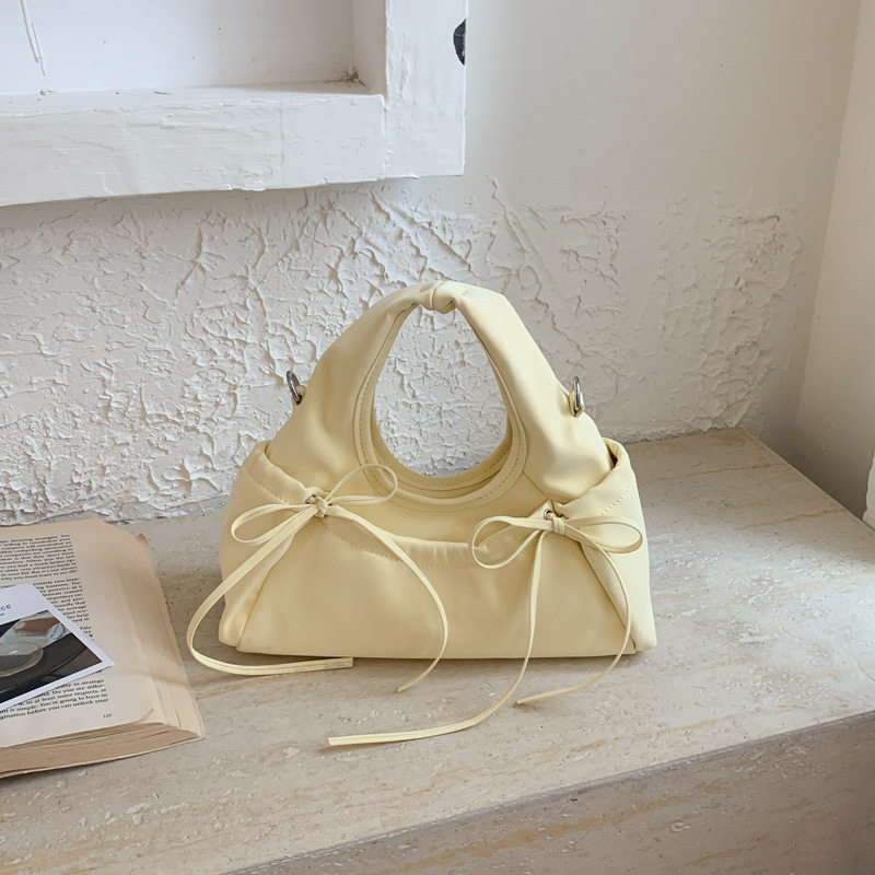 时尚甜美绑带结腋下包时尚简约休闲潮流感百搭洋气单肩斜挎手提包