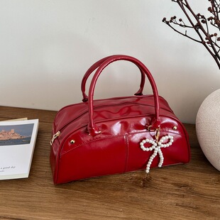 2026夏季新款保龄球枕头包包女式百搭单肩斜挎包女款小众手提女包