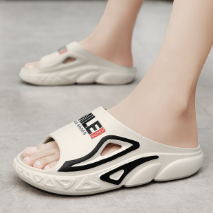 拖鞋男款外穿一字拖踩屎感增高潮款厚底男士拖鞋室内高颜值拖鞋男