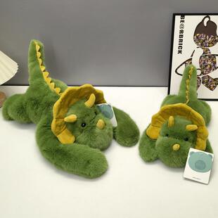 正版 背宝趴趴三角龙毛绒玩偶熊猫公仔儿童男女生日礼物安抚玩具熊