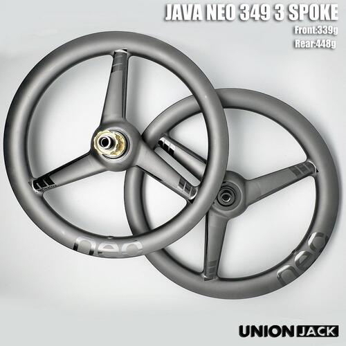 UnionJack佳沃Javaneo349折叠车升级碳纤三刀轮组花鼓RATCHET棘轮