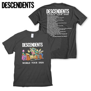 T恤 Descendents后代乐队World Tour2020硬核朋克漫画卡通印花短袖