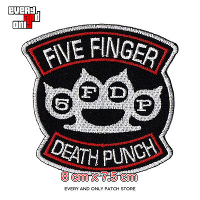 Five Finger Death Punch五指死拳重金属周边刺绣PATCH布标布贴