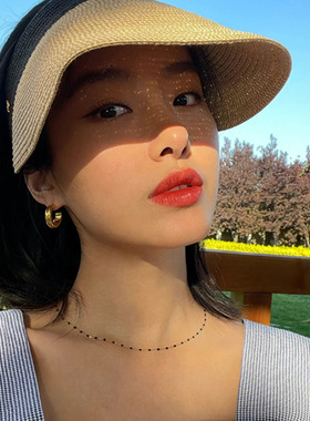 钢女锁骨项链ins叠戴百搭