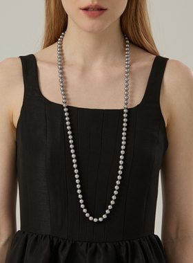 项链玻璃高级感毛衣链锁骨项链