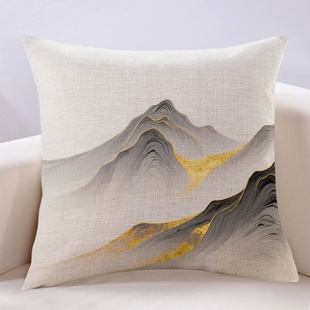 现代新中式客厅简约靠山抱枕无水靠垫沙发卧室大靠背办公室靠山枕