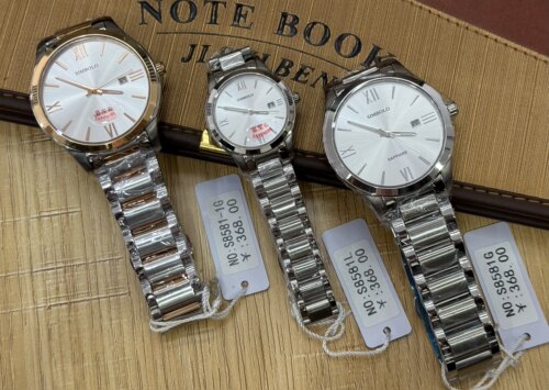 新款SIMBOLO圣伯手莱8581简约防水男女腕表蓝宝镜面全钢商场同款