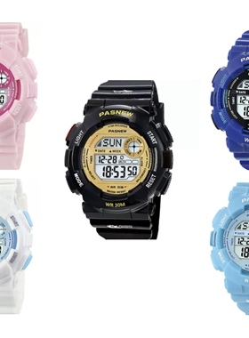 百圣牛电子表480GB户外运动青少年手表潮男初中学生防水数字夜光