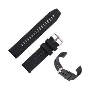 适用佳明华为GT4/GT3/GT2e硅胶表带替换氟橡胶表带20/22/24mm通用