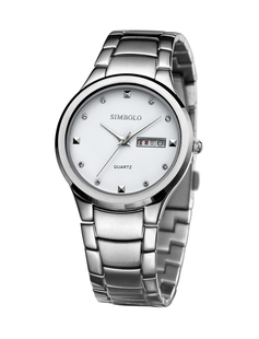 SIMBOLO圣伯莱手表9158时尚商务男女情侣表商场同款支持验货