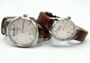 尊尼手表5055情侣男女手表时尚休闲真皮防水石英腕表验货