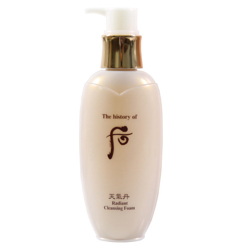 whoo后 天气丹华泫洁面洗面奶200ml 温和清洁滋养不紧绷泡沫细腻