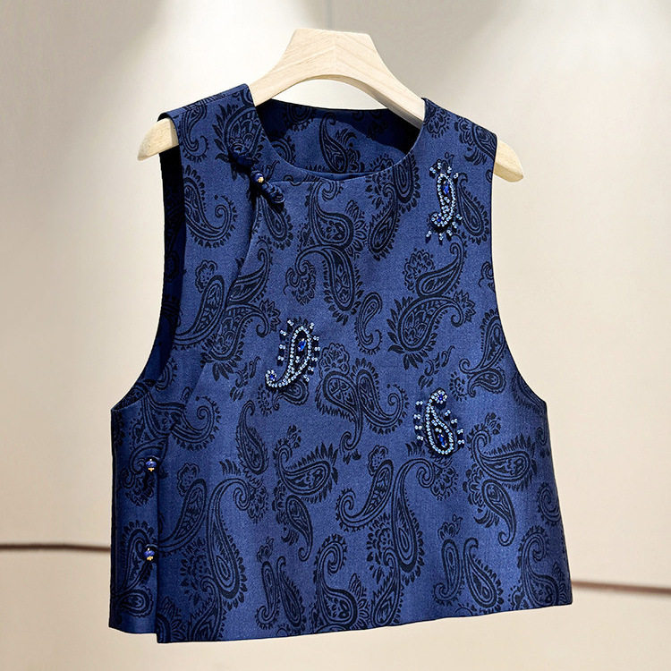 2026春季新款复古国风无袖坎肩叠穿背心高级感新中式百搭气质马甲,女装/女士精品,马夹,淘宝优惠券,粉丝福利购,淘宝优惠卷