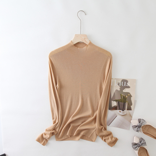 高口碑！扬子纱无缝一体精纺羊毛针织衫上衣修身显瘦内搭羊毛衫女