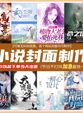 飞卢起点创世纵横云起塔读晋江番茄书耽喜马网络小说封面设计定制