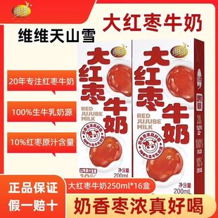 维维大红枣牛奶200g 破碎包赔 16盒整箱学生早餐家庭奶