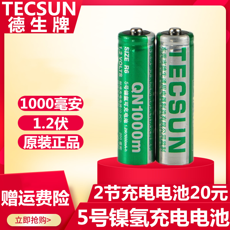 TECSUN DE SHENG QN1000 5  -ݼ  ̵  ͸ 1000MAH ͸   1.2V  