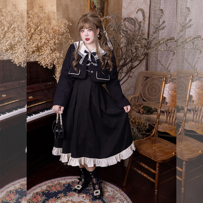 taobao agent Retro clothing set, jacket, long skirt, plus size, french style, new collection