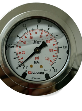 德国压力表DMASS德玛仕EN837-1挖掘机注塑机压铸机油压表液压表