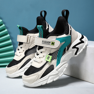 童鞋儿童运动鞋单网面透气夏季新款男童鞋子青少年跑步鞋女超轻便