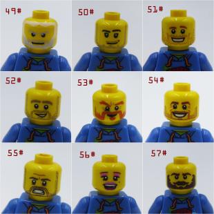 乐高 LEGO 散货 人仔头部 表情 人仔配件