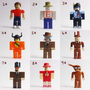 正版散货 ROBLOX游戏周边人偶积木人公仔可动手办模型摆件