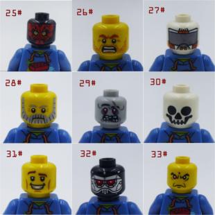 乐高 LEGO 散货 人仔头部 表情 人仔配件