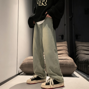 W18*P55 控78元 月销W+冬季主推 加绒加厚保暖直筒水洗牛仔裤男，男装牛仔裤，电商A249