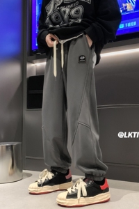AK91*P55 控78元 直播数据力推款~加绒加厚束脚运动休闲卫裤男图片