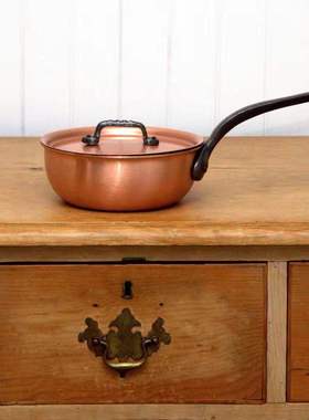 国行比利时falk隼铜锅炒锅不粘无涂层酱汁绝配炒勺u型sautepan