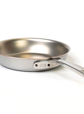 高端比利时falk超轻紫铜芯煎锅flandria不锈钢夹铜牛排锅平底锅