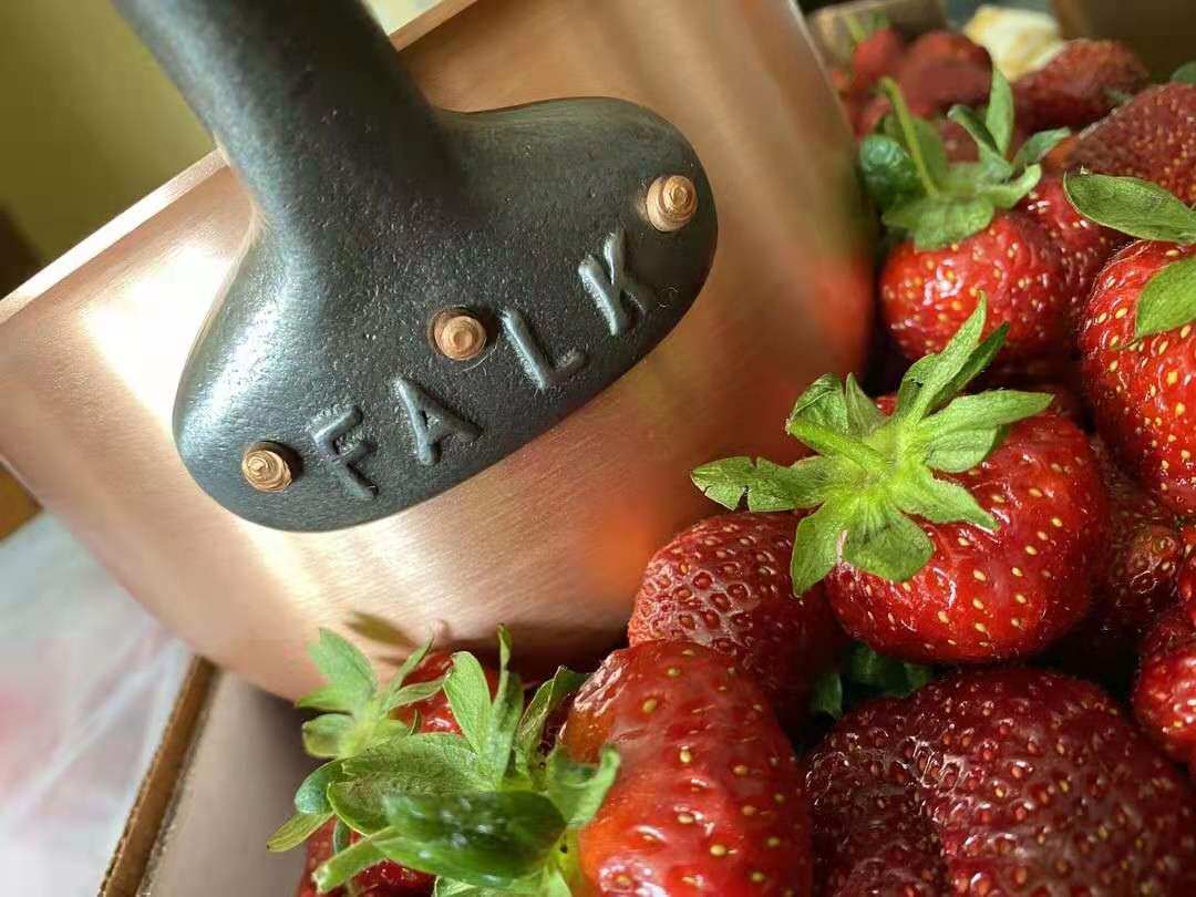 新比利时falk纯铜圆底奶锅汤锅熬制甜品果酱锅婴儿辅食锅迷你小锅