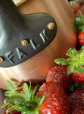 新比利时falk纯铜圆底奶锅汤锅熬制甜品果酱锅婴儿辅食锅迷你小锅