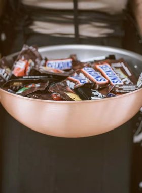 行货比利时Falk隼纯铜大勺双耳炒锅中式 250不粘锅 圆底炒勺WOK