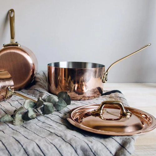 法国纯铜奶锅专业级加厚