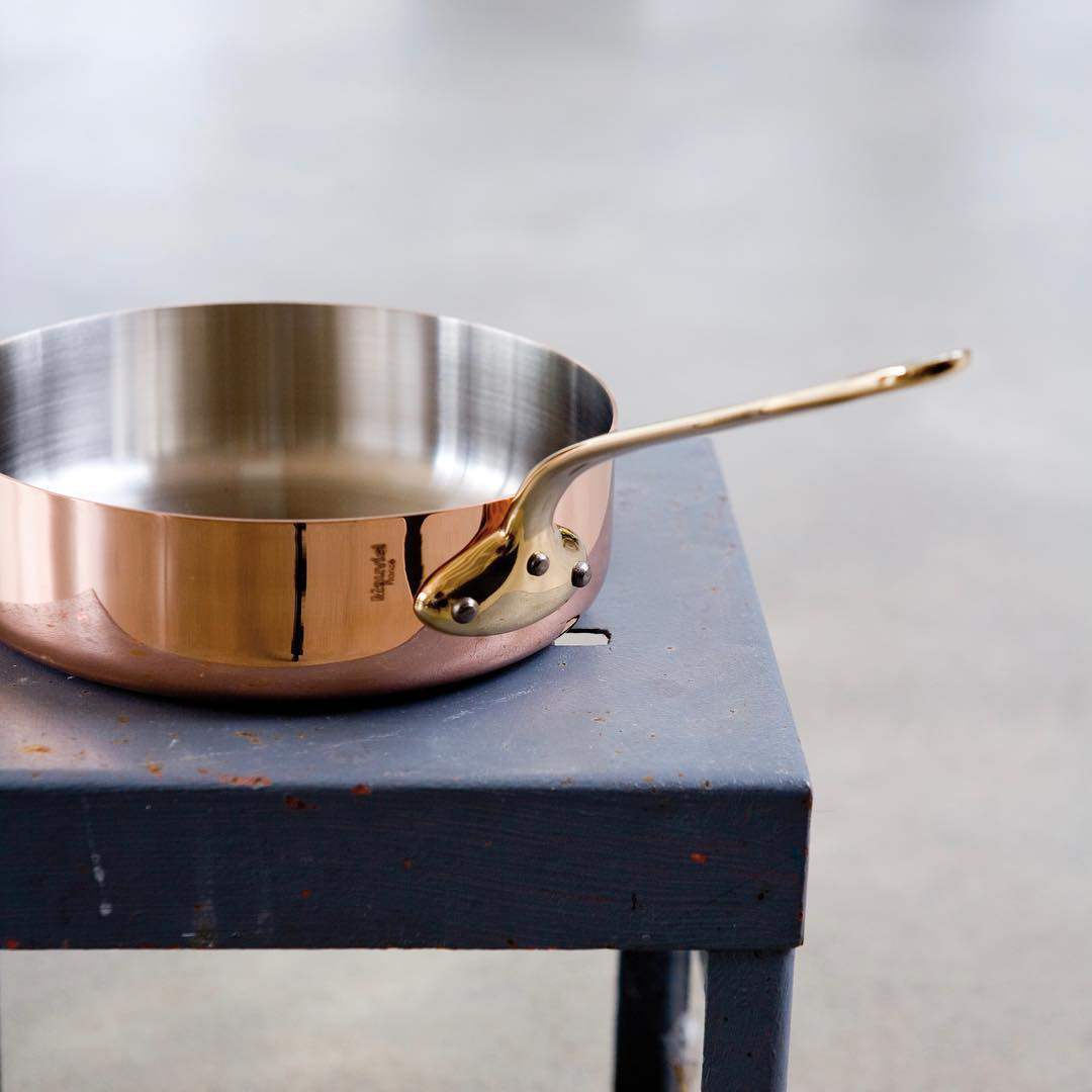 法国法国纯铜平底专业深煎锅