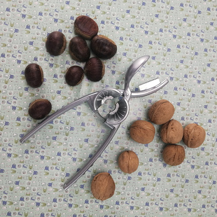 板栗十字剥壳器核桃开口夹毛栗子生板栗夹子开壳神器家用铝合金