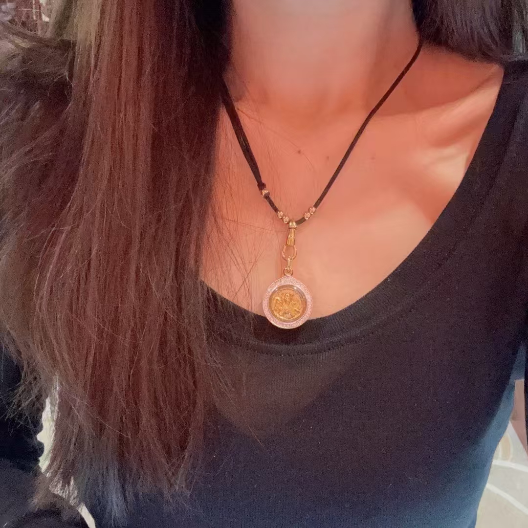 泰国佛牌阿赞初泽度金2550黄铜照妖镜吊坠项链泰牌特色正品老牌子