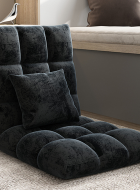 官网卧室阳台宿舍小沙发床上靠背椅单人折叠可爱地板椅