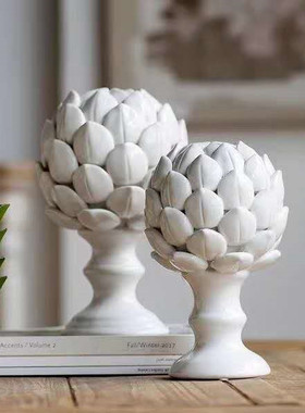 玄关书架宝莲陶瓷朝鲜蓟美式