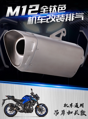适用Z1000 NINJA650 MT15 R6 R3 追600 改装排气 M10 通用尾段