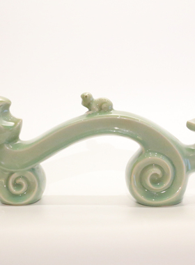 如意作品釉色福寿双全摆件