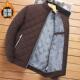 冬季 加厚外套男休闲立领加绒夹棉潮流棉服大码 保暖宽松中青年棉衣