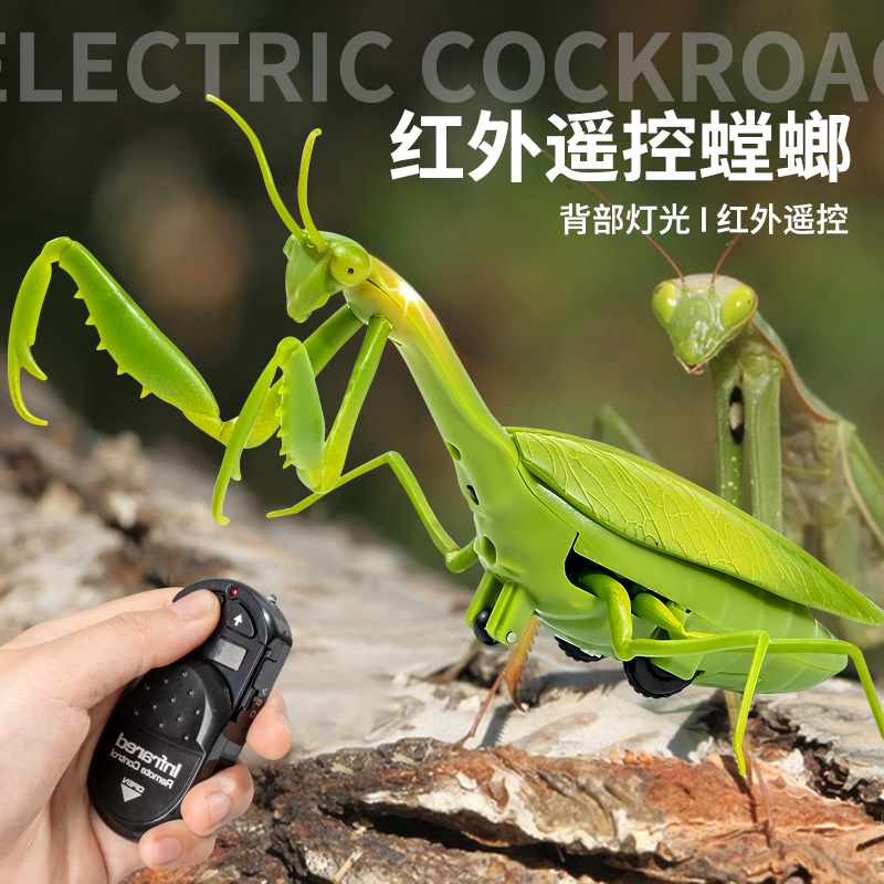 遥控螳螂电动仿真玩具抖音整蛊