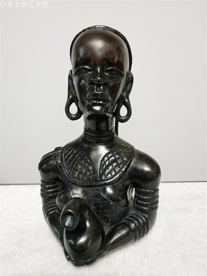 非洲进口黑木雕艺术品酋长夫人