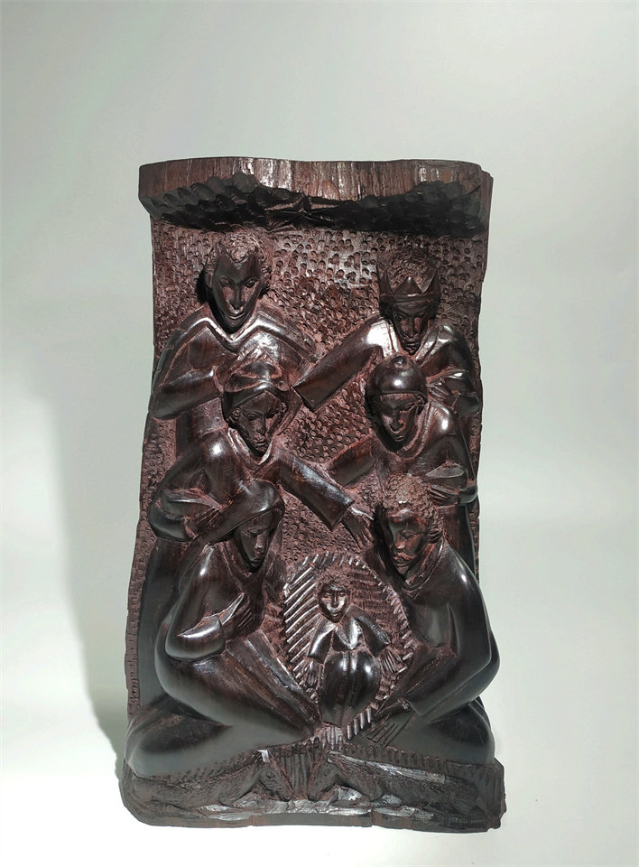 新品限量非洲黑木雕人物坦桑尼亚原装进口乌木红木摆件