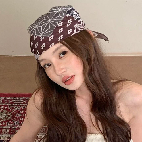 百变防晒方巾四季包头巾